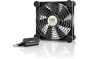 AC Infinity MULTIFAN S3 120 mm USB-Lüfter, für Receiver, DVR, Playstation, Xbox, Computergehäusekühlung