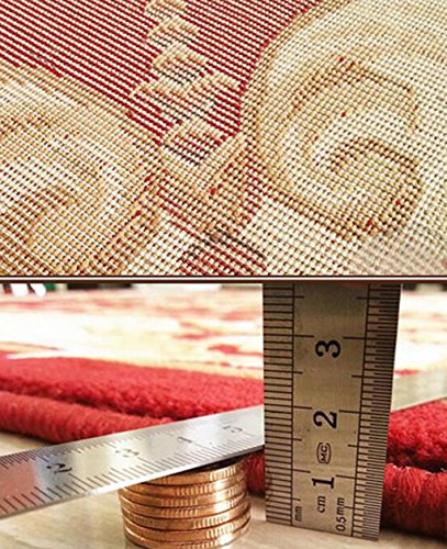 American Continental Round Carpet Living Room Coffee Table Computer Swivel Chair Dining Room Large Bed Edge Blanket Basket Basket Blanket Carpets, Mats ( Color : F , Size : 1.0*1.0m )