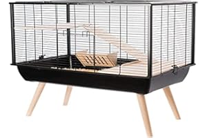 Zolux Cage Neo Muki Grand Rongeur L 77.5 X P 47.5 X H 87.5 Cm Noire