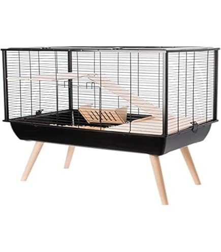 Cage Neo Silta Petit Rongeur L 77.5 X P 47.5 X H 87.5 Cm Noire