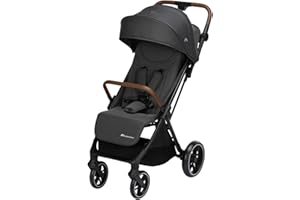Bebeconfort Indra, Poussette, 0-4 ans, Poussette Compacte & Pliable, Automatique Rapide, Suspension Intégrée, Position Couchée, Housse Pluie Incluse, Compatible Sièges Auto, Mineral Graphite