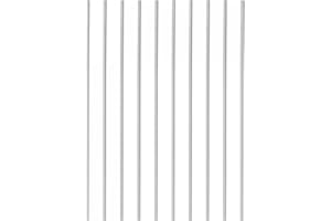 CoCud Redondo Acero Varilla, 1,5mm Diámetro 100mm Longitud, Alta Velocidad Acero Acción Barra Arte Bricolaje Herramienta - (Aplicaciones: para Taladro Tornos Perforadora Máquina), 10uds