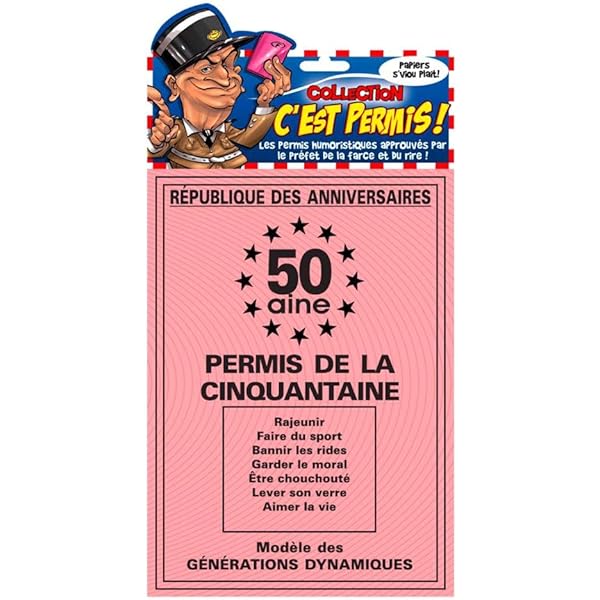 Carte Permis De La Quarantaine 40 X 50 Cm Amazon Fr Bagages