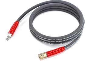 M MINGLE Hochdruckreiniger-Überbrückungsschlauch, 3 m Peitsche, Schlauchtrommel, Anschlussschlauch für Hochdruckreinigung mit 3/8 Zoll Schnellanschluss