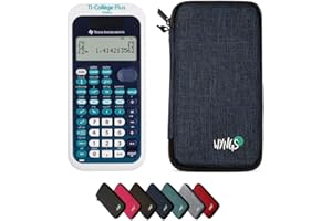 TEXAS INSTRUMENTS CALCUSO Pack économique: TI Collége Plus Solaire Calculatrice Scientifique + étui de Protection WYNGS Bleu + étendue de CALCUSO