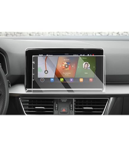 BIXUAN 9,2 pouces compatible avec Seat ibiza Arona Ateca 2021-2023 2024 Navigation Protection d'écran Tactile en Verre trempé 9H HD Transparent GPS Film Accessoire