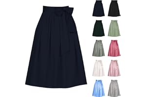 Generiskt Dirndl-förkläde midi dam veckad med rosett för Oktoberfest | Polyester med fyrvägs stretch, knytband och rosett – veckat kostymförkläde för Dirndl och Wiesn