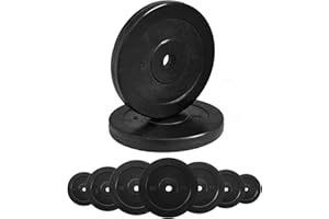 Disques en fonte caoutchoutés G5 HT SPORT Ø trou 25 mm pour gymnase et salle de sport de 0,5 à 20 kg pour haltères et haltères