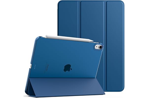 TiMOVO Coque pour iPad Air 11 Pouces (M4 2026/M3 2025/M2 2024), iPad Air 5e/4e Génération (2022/2020) 10,9 Pouces, Étui de Protection Mince avec Dos Transparent, Sommeil/Réveil Auto, Bleu Abysse