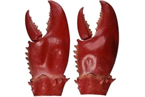 KOSTOR Latex Krabbenklauen für Kostüm Karneval Halloween Fasching