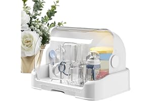 GÉNÉRIQUE Boîte De Rangement Pour Biberons - Rangement De Support De Séchage De Biberon - Sèche Biberons Avec Couvertures - Porte-biberon Etendoir À Biberons, Tétines, Tasses, Pièces De Pompe Et Accessoires
