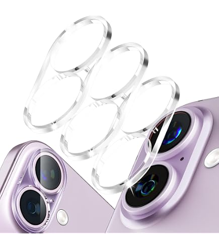 GIOPUEY Pellicole Fotocamera Per IPhone 16e [4 Pezzi] - Vetro Temperato HD 9H, Super Sottile, Anti Graffio