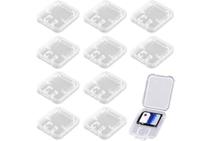 JUGUTA 10 Contenitori Per Schede Sd, Custodia Per Schede Di Memoria, Custodia Trasparente Per Schede Di Memoria