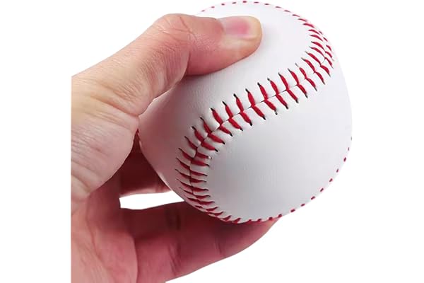 2 St Baseboll Mjuk Boll Slitstarka Sömmar Greppvänlig Yta Lätt att Rengöra Klassisk Design för Avkopplande Lek och Fritidsaktiviteter