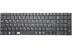 T-ProTek Tastatur - Farbe: Schwarz - Deutsches Tastaturlayout kompatibel für Fujitsu Siemens LifeBook A512
