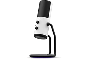 NZXT Capsule - AP-WUMIC-W1 - Microfono USB per streaming - Audio di alta qualità - Schema polare cardioide unidirezionale - Pickup vocale ad alta risoluzione - Bianco