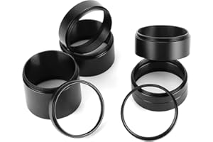 CERLINGWEE Objektiv-Adapterring, 3/5/7/10/15/20/30 mm 8-teiliges Set Mikroskopobjektiv-Verlängerungsrohre für Zubehör für Teleskopzubehör für die Beobachtung