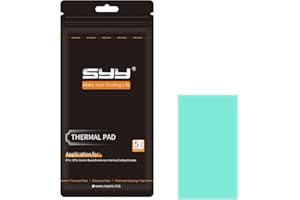 SYY Thermal Pad, 80x40x0.5mm, Soft Silicon Thermal Compound, High Temperature Resistance and Non Conductive for Laptop Heatsink/GPU/CPU/LED Cooler