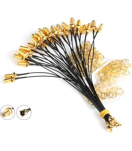 Cavo RFAlistar IPX/u.fl Femmina A MCX Maschio Angolo Retto RA, 15cm, 1.13mm