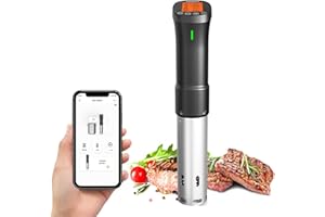 ‎INKBIRD Inkbird Sous Vide Stick 1000 Watt,ISV-200W Sous Vide Garer App-Steuerung,360° Zirkulation,0℃-90℃ Temperatur