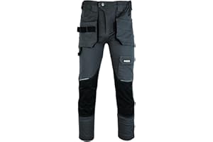 MS9 Mens Cargo Combat Slim Fit Stretch Spandex Elasticated Flexible Work Working Trouser Trousers Pants Jeans