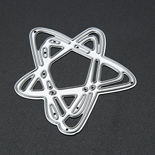 Amazingdeal365 3PCS Sterne Metall Form Stanzschablonen Schablonen Schneiden DIY Dekor Sammelalbum Karten Buchzeichen Lesezeichen als Geschenk für Freunde Geburtstag Kinder,Kindergarten Hobby Schule Handarbeit Unterricht usw. Ein tolles Geschenk! - 8
