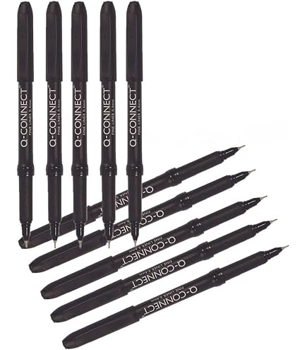 Pilot V Razor Point Fineliner Pens – 0.8mm Tip Black Marker Pens, Box Of 12, Smooth Liquid Ink