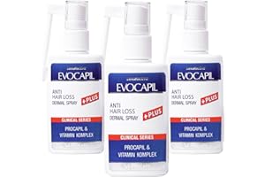 EVOCAPIL Plus Anti Hair Loss Spray z 5% Procapil i kompleksem witaminowym – zestaw 3 szt