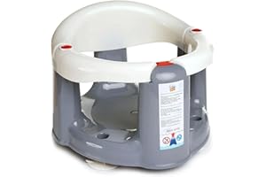 EBEBEK BABY PLUS Baby Bath Seat for 6 Months Plus | Portable Non-Slip Baby Bath Chair | Bath Seat with Suction Cups | Baby Bath Support Seat (Grey)