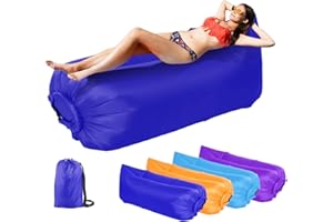 DASIAUTOEM Canapé gonflable, canapé de camping, canapé gonflable portable, chaise longue étanche, canapé gonflable pour extérieur, camping, voyage, vacances, randonnée et fêtes de plage