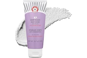First Aid Beauty - KP Bump Eraser Body Scrub with 10% AHA, Keratosis Pilaris Skin Exfoliater with Glycolic and Lactic acids, Helps Reduce Chicken Skin Bumps, Safe for Sensitive Skin, 56.7g