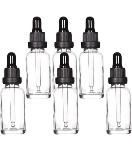5 Tropfflaschen 30ml Glas - Braune Apothekerflaschen Mit Tröpfler