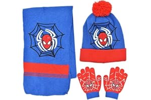 BESTZY Cappello Sciarpa Guanti Set,Invernale Berretto Ragazza in Maglia per Inverno Caldo Cappello Beanie Guanti con Sciarpa