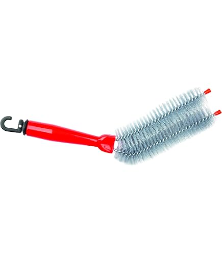 Offershop Spazzola Multiuso Per Pulizia Persiane Veneziane, Termosifoni E Tapparelle - Con Panno In Microfibra Lavabile, 3 Lati, Manico Ergonomico, 41 Cm, Azzurro - 3