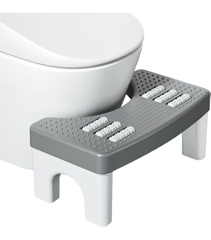 Tabouret WC Physio - Marche-pied Toilette Ergonomique 37x22x15 Cm - Pour Une Position Accroupie Naturelle | Anti-Dérapant