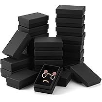 Boite Bracelet Cadeau Lot De 2 Boîtes à Bijoux Kraft - Rangement Collier Bracelet Cadeau 8x7,5x1,85cm Boîte Tiroir Bijoux