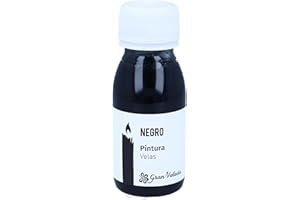 Gran Velada - Pintura Negra para Velas 60ml | Pintura Decorativa para Velas | Tinte para Velas