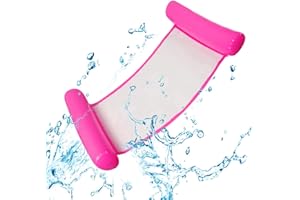 Uniguardian Aufblasbare Wasserhängematte Schwimmbett Aufblasbare Hängematte Pool Float Lounge Wasserstuhl Wasser Hängematte 4-in-1 Ultrabequeme Luftmatratze Schwimmende Wasser Bett Matte