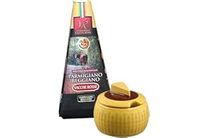 YesEatIs Special Box - Parmigiano Reggiano Consorzio Vacche Rosse 24 mesi - 250 g - Formaggiera Mini Classica