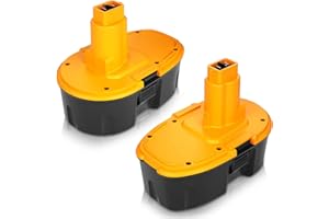 Goodexo 2Packs 3,6Ah Batteria per Dewalt Batteria 18V NI-Mh per Dewalt DC9096 DC9098 DE9503 DW9096 DC618 DC330 DC725 DC925 DE9039 DE9095 DE9096 388683-12 651034-01