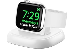 LVFAN Draadloze Oplaadstandaard Voor Apple Watch, Magnetische Snellader Voor iWatch, Draagbaar Oplaadstation Voor Apple Watch Series Ultra 8 7 6 5 4 3 2 1 SE (Wit)