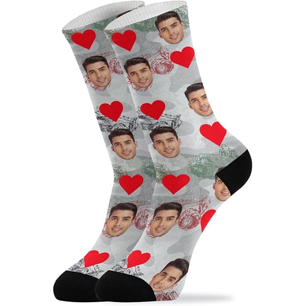 Chaussette Personnalisé Photo HLCYANYA Chaussettes