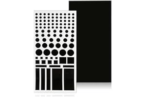 ripefun LED Light Blocking Stickers for Electronics - 2 Black Sheets Light Dimming LED Filters for TVs, Clocks, Controllers, Routers, Dimming 50% ~ 80% of LED Lights
