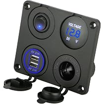 PLS C-Line/CBE 240V 3-Pin UK Socket – Caravan, Motorhome, Boat – Charcoal Grey PO250