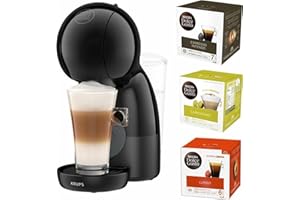 KRUPS NESCAFÉ Dolce Gusto Piccolo XS KP1A35 - Incluye paquete de prueba para 48 tazas - Negro
