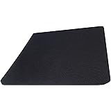 rhinocables® Fabric Mouse Mat Pad 5mm Thick Non Slip Foam 25cm x 22cm Red Green Yellow Black Blue Light Blue Pink Grey (Black