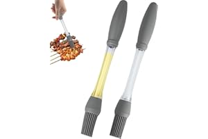 GETFACAI 2 PCS Silicone Pastry Brush, Oil Brush for Cooking, Silicone Basting Pastry Brushes, for Kitchen Baking, Barbecue BBQ, Cooking,Grilling