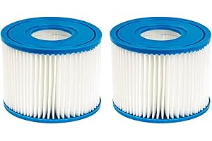 Benfosh 2 cartuchos de filtro de piscina tipo S1 compatibles con Intex PureSpa para 29001E PureSpa Catridge