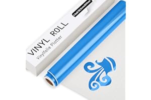 IModeur azul Vinilo Permanente Rollo, 30,5 cm x 244 cm de Vinilo Adhesivo azul Brillante, Vinilo azul para Cricut, Silhouette Cameo, la mayoría de las máquinas de corte