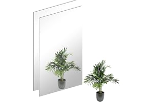 ‎TSKDKIT TSKDKIT 2 Stücke Wandspiegel Selbstklebender Glasspiegel HD Dekorative Wandspiegel 40 x 30cm Rahmenlos Spiegel Groß für Gäste WC, Badzimmer, Ankleidezimmer, Wohnzimmer etc